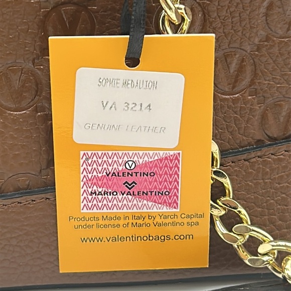 2181- Valentino By Mario Valentino Italian Leather Tote Bag NWT - Picture 12 of 12